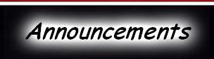 Announcements